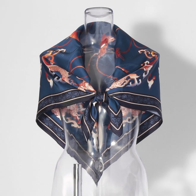 【COMING SOON】Dragon scarf 詳細画像 ブルー系マルチ 1