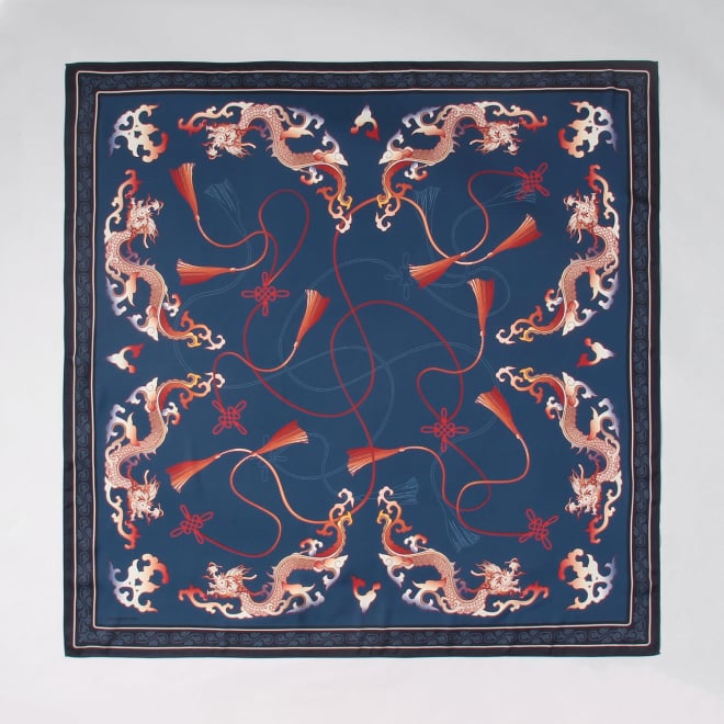 【COMING SOON】Dragon scarf 詳細画像 ブルー系マルチ 3