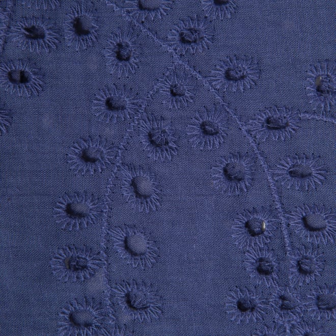 【COMING SOON】WL カットワーク刺繍バンドカラー ブラウス 詳細画像 ライトブルー 6