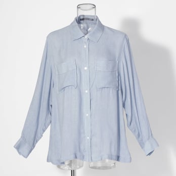 【COMING SOON】WLC シアーデニムステンヘム ブラウス 詳細画像