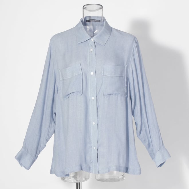 【COMING SOON】WLC シアーデニムステンヘム ブラウス 詳細画像 ライトブルー 1