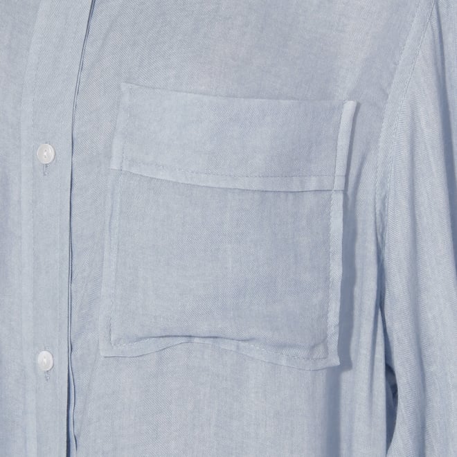 【COMING SOON】WLC シアーデニムステンヘム ブラウス 詳細画像 ライトブルー 4