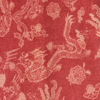 【COMING SOON】Dragon discharge dyed denim print ブラウス 詳細画像