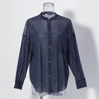 【COMING SOON】Sheer denim ブラウス
