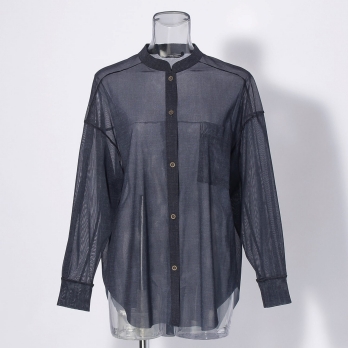 【COMING SOON】Sheer denim ブラウス 詳細画像