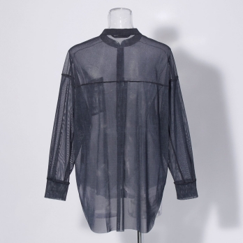 【COMING SOON】Sheer denim ブラウス 詳細画像
