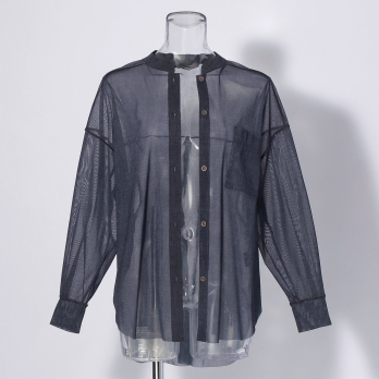 【COMING SOON】Sheer denim ブラウス 詳細画像