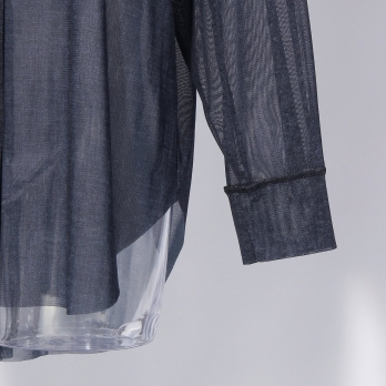 【COMING SOON】Sheer denim ブラウス 詳細画像