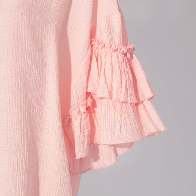 【COMING SOON】Striped crepe ブラウス 詳細画像 ライトピンク 5