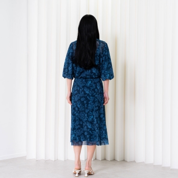 【COMING SOON】Dragon discharge dyed denim print スカート 詳細画像