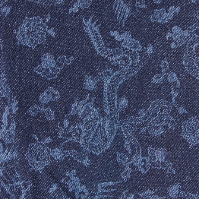 【COMING SOON】Dragon discharge dyed denim print スカート 詳細画像 ネイビー 10