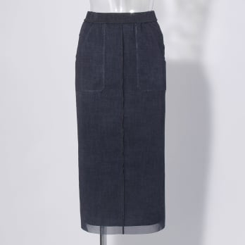 【COMING SOON】Sheer denim スカート 詳細画像