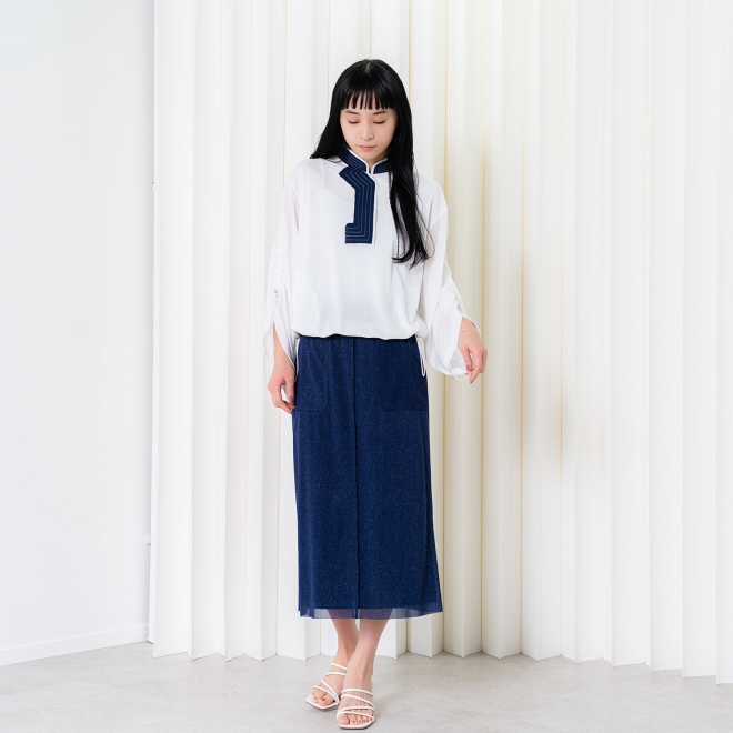 【COMING SOON】Sheer denim スカート