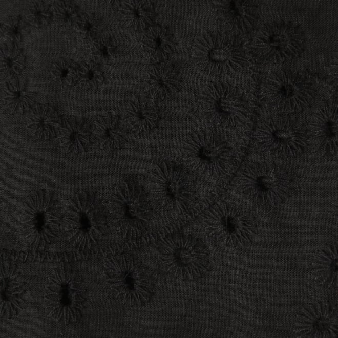 【COMING SOON】WL カットワーク刺繍 パンツ 詳細画像 ブラック 3