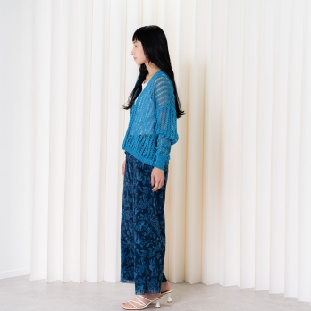 【COMING SOON】Dragon discharge dyed denim print パンツ 詳細画像