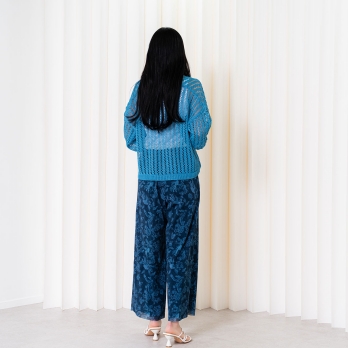 【COMING SOON】Dragon discharge dyed denim print パンツ 詳細画像