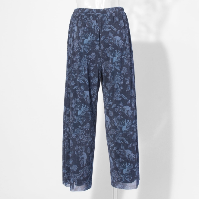 【COMING SOON】Dragon discharge dyed denim print パンツ 詳細画像 ネイビー 7