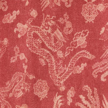 【COMING SOON】Dragon discharge dyed denim print ドレス 詳細画像