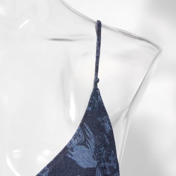 【COMING SOON】Dragon discharge dyed denim print ドレス 詳細画像