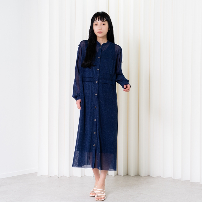 【COMING SOON】Sheer denim ドレス