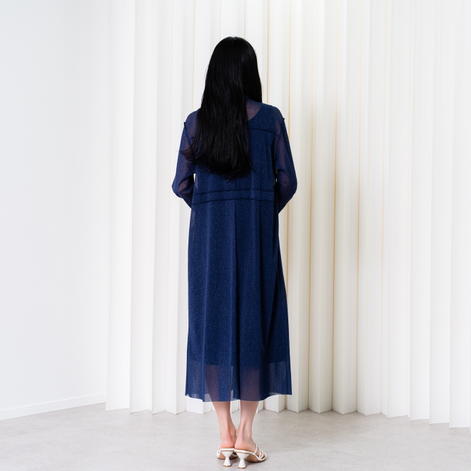 【COMING SOON】Sheer denim ドレス 詳細画像 ネイビー(76) 3