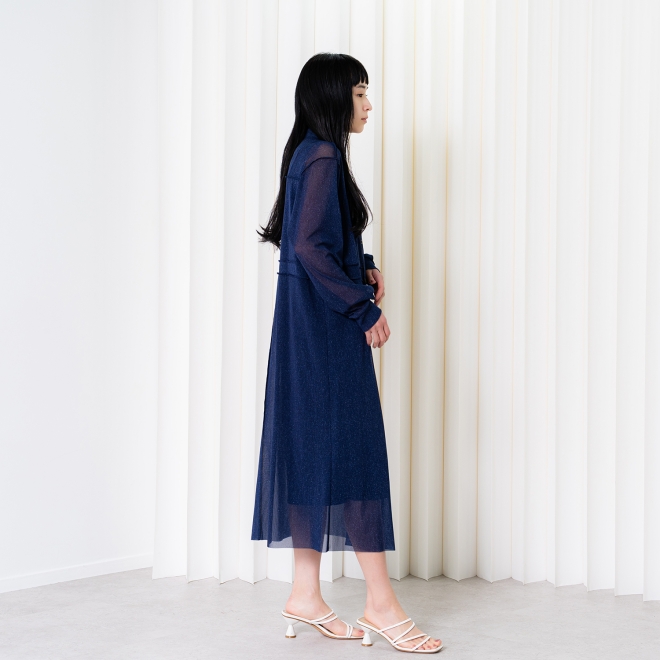 【COMING SOON】Sheer denim ドレス 詳細画像 ネイビー(76) 4