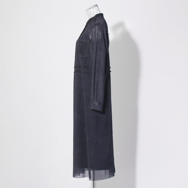 【COMING SOON】Sheer denim ドレス 詳細画像 ネイビー(76) 6