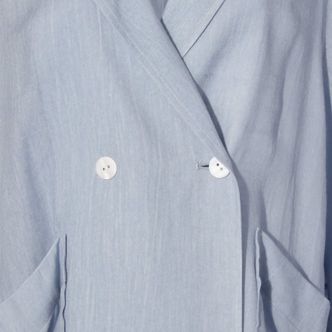 【COMING SOON】WLC シアーデニムダブルテーラージャケット 詳細画像 ライトブルー 5