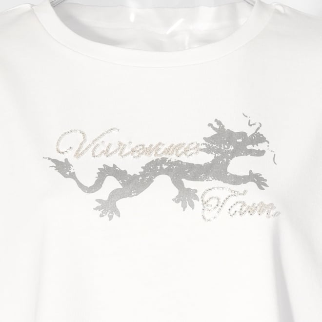 WL ビーズ刺繍Tシャツ　 詳細画像 ホワイト 2
