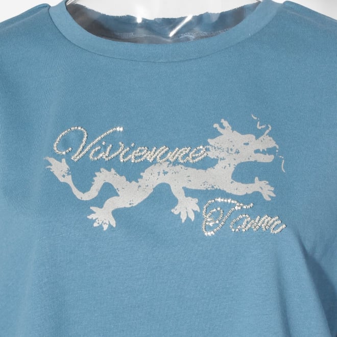 WL ビーズ刺繍Tシャツ　 詳細画像 ライトブルー 5