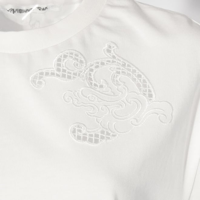【COMING SOON】Dragon cutwork Tシャツ 詳細画像 ホワイト 2
