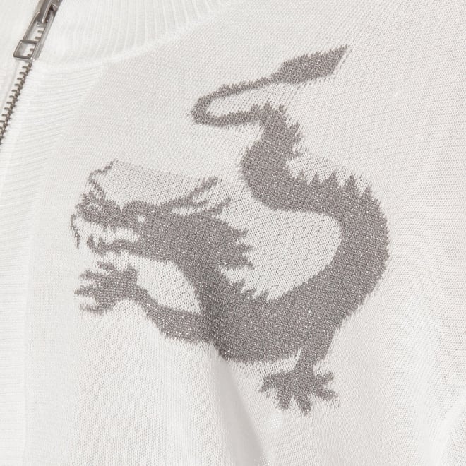 【COMING SOON】WLC UV強撚ドラゴンジップブルゾン 詳細画像 ホワイト 2