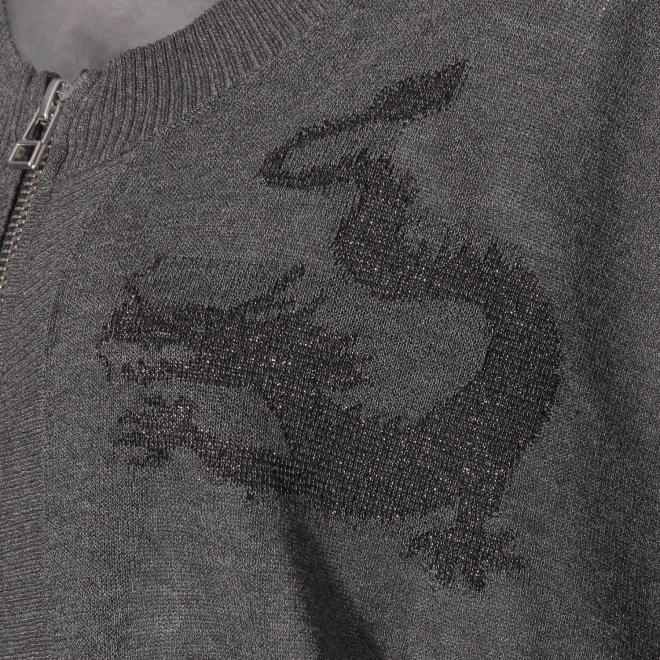 【COMING SOON】WLC UV強撚ドラゴンジップブルゾン 詳細画像 グレー 2
