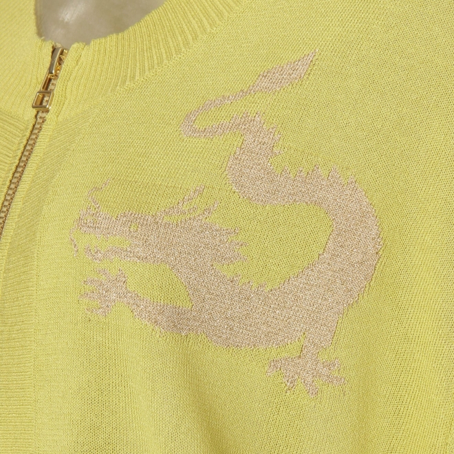 【COMING SOON】WLC UV強撚ドラゴンジップブルゾン 詳細画像 イエロー 4