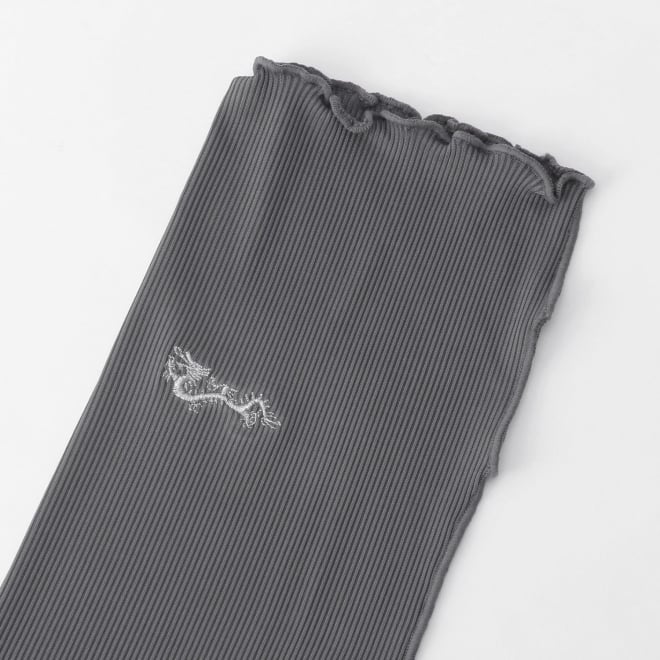 【COMING SOON】Arm cover with dragon embroidery 詳細画像 ライトグレー 3