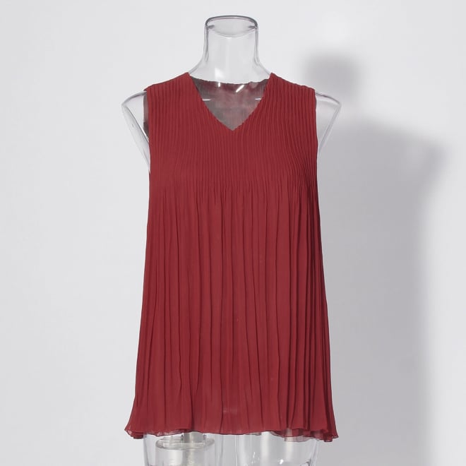 【COMING SOON】Reversible pleats ブラウス 詳細画像 レッド 4