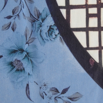 Lattice print net パンツ 詳細画像