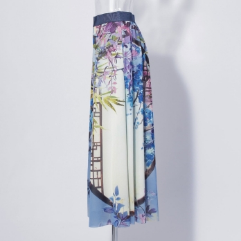 Lattice print net パンツ 詳細画像