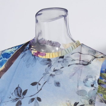 【COMING SOON】Lattice print net ドレス 詳細画像