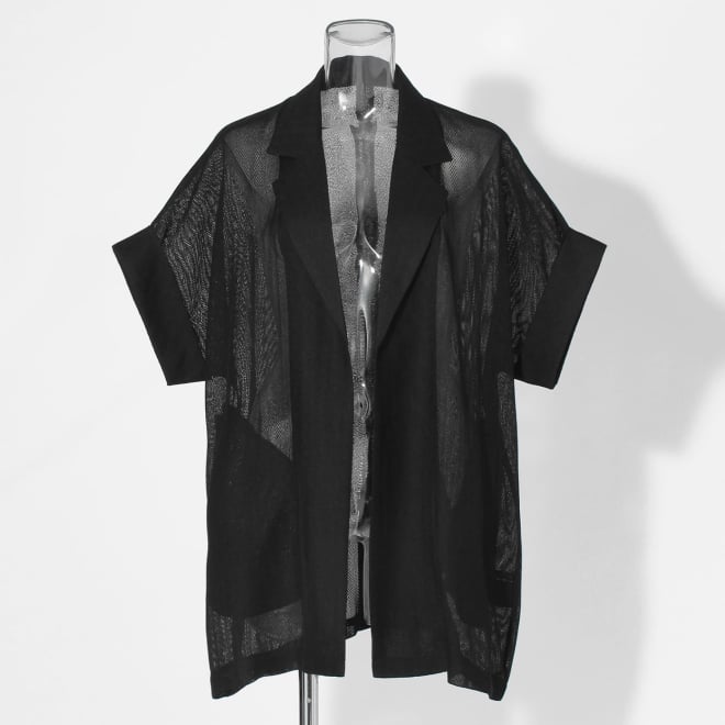 【COMING SOON】Herringbone mesh ジャケット 詳細画像 ブラック 1
