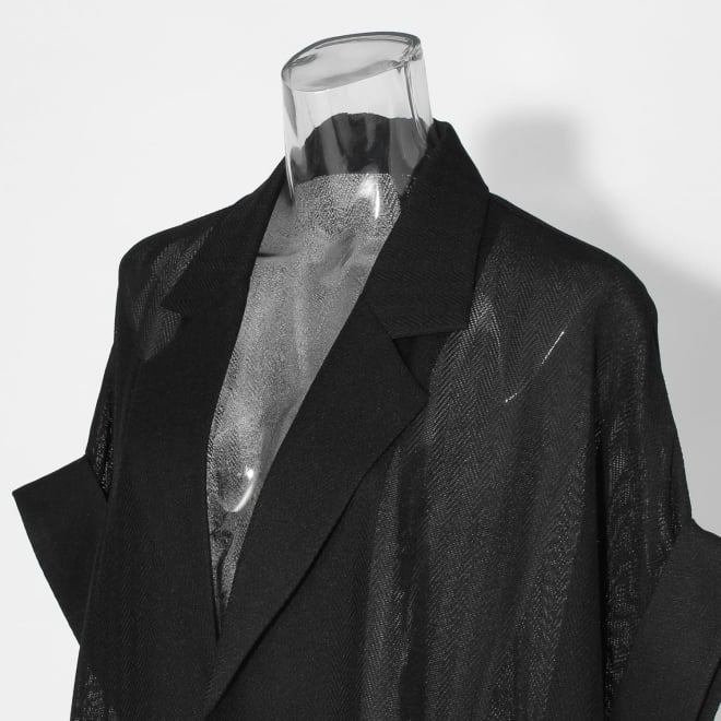 【COMING SOON】Herringbone mesh ジャケット 詳細画像 ブラック 4