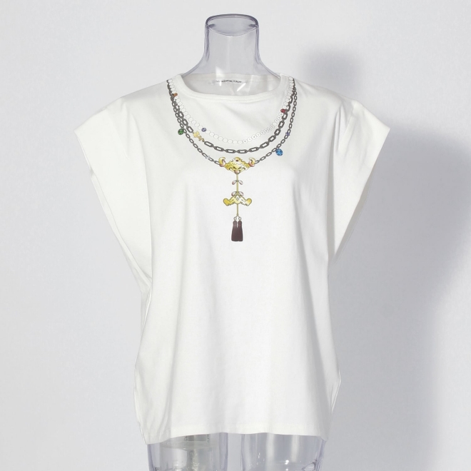 Trompe-l&rsquo;oeil Tシャツ 詳細画像 ホワイト 5