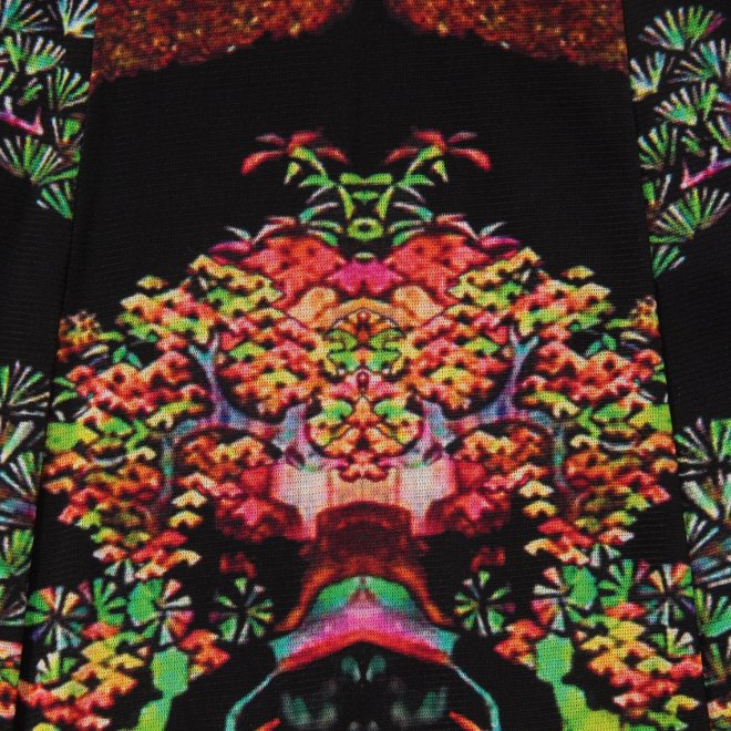 【COMING SOON】Bonsai pearl Inlaid print net ドレス 詳細画像 黒系マルチ 2