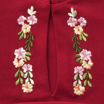 【COMING SOON】Multi flower embroidery on stretch net ブラウス 詳細画像