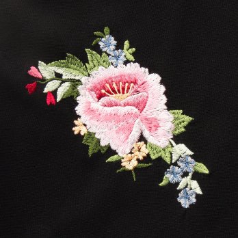 【COMING SOON】Multi flower embroidery on stretch net スカート 詳細画像