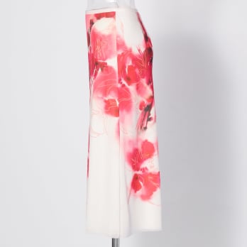 【COMING SOON】Faded cherry blossom print net スカート 詳細画像