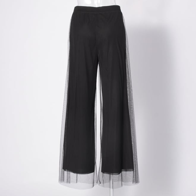 【COMING SOON】Solid net overlay w/rigid net パンツ 詳細画像 ブラック 3