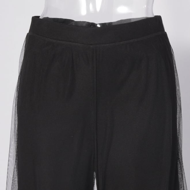 【COMING SOON】Solid net overlay w/rigid net パンツ 詳細画像 ブラック 4