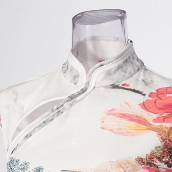 【COMING SOON】Dali marble flower print net ブラウス 詳細画像