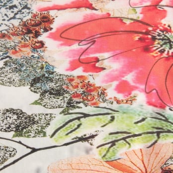 【COMING SOON】Dali marble flower print net ブラウス 詳細画像